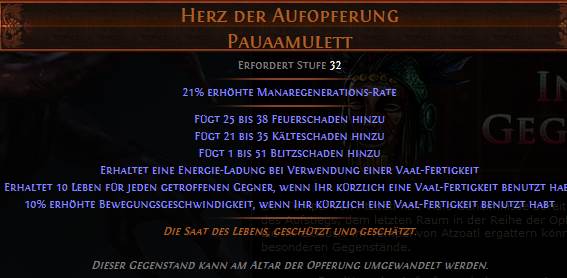 Path of Exile - Heart of Sacrifice