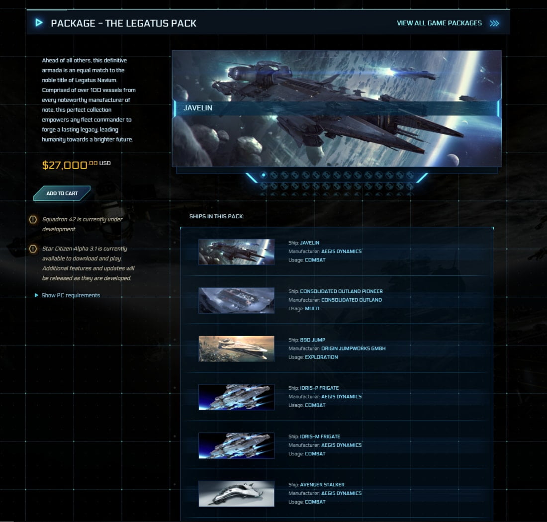 Star Citizen Legatus Pack 