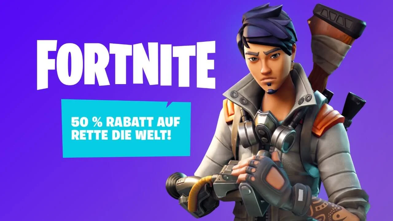 Fortnite image of the 50% discount for Save the World