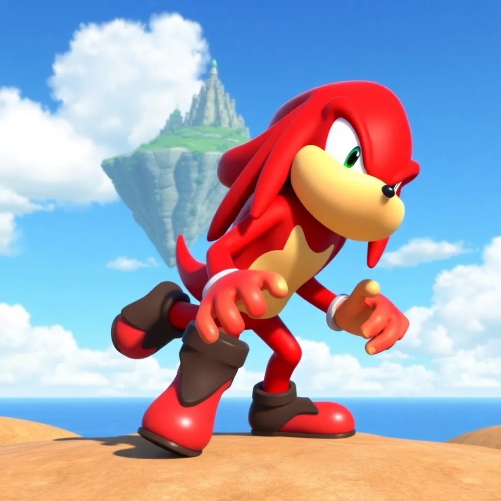 Knuckles The Red Echidna From The Sonic Universe Games Post